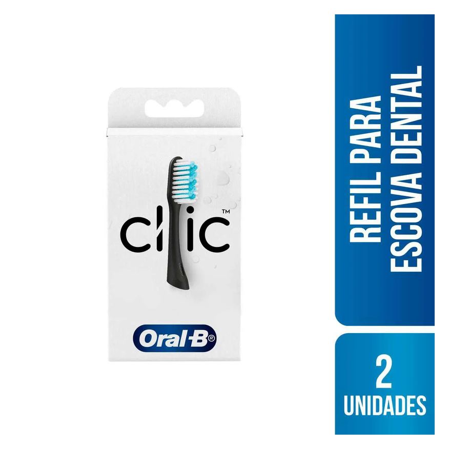 Oral-B Refil para Escova de Dente Clic com 2 Unidades