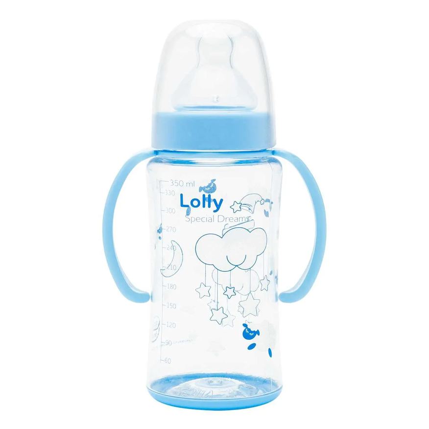 Lolly Mamadeira Big Dreams com Alça Azul 350ml - 1 unidade