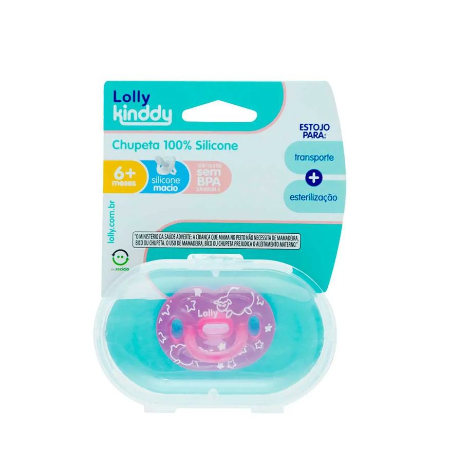 Lolly Chupeta Dreams Tamanho 2 Rosa- 1 unidade