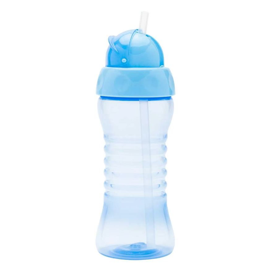 Lolly Copo Clean com Canudo Azul de 300ml - 1 unidade