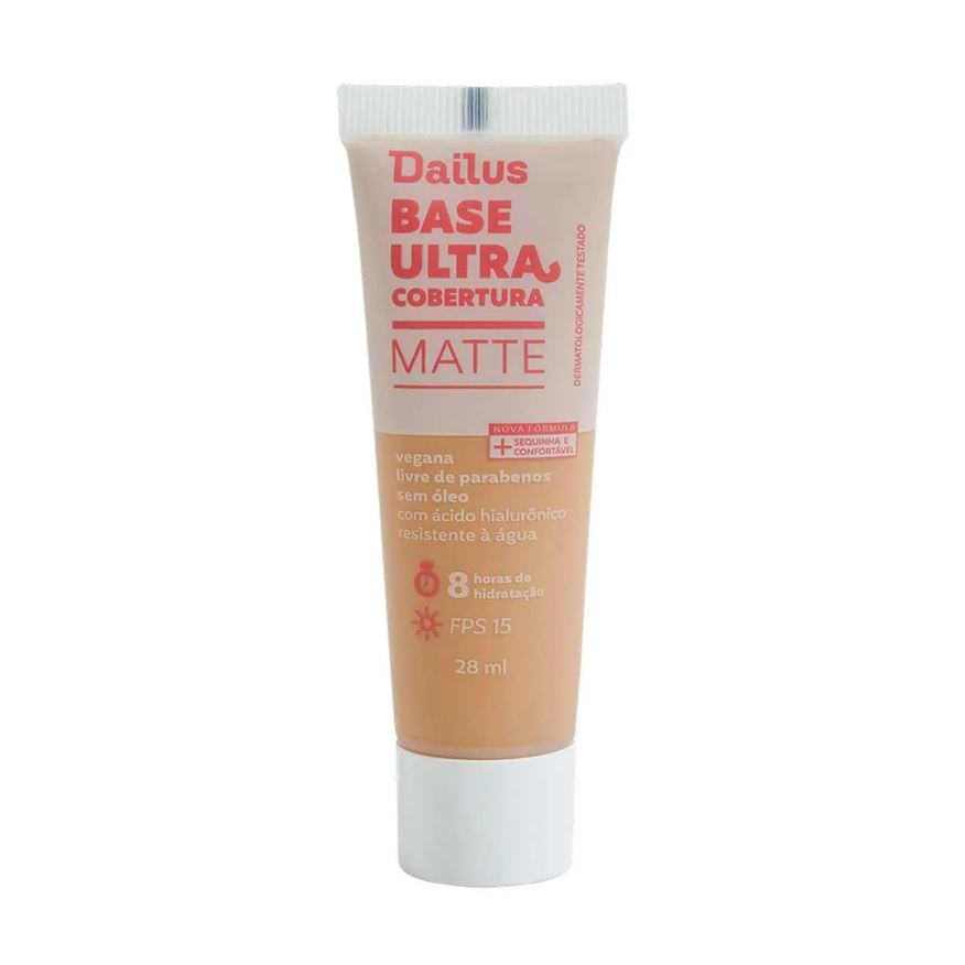 Líquida Base Dailus Ultra Cobertura Matte 28ml - D6 Médio