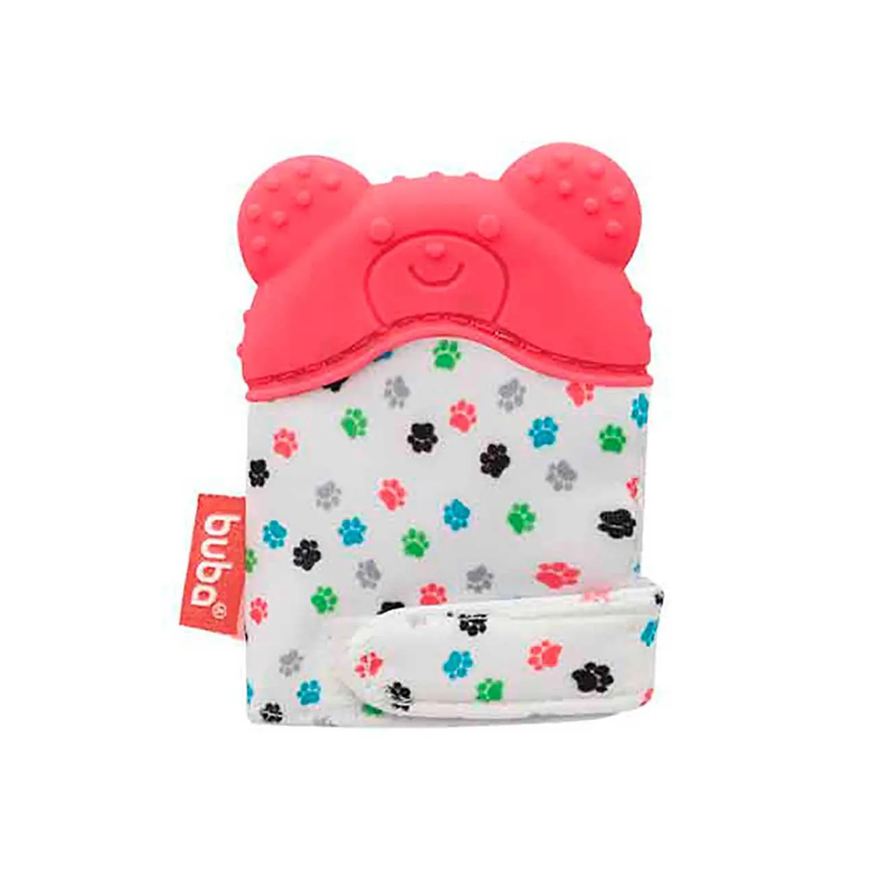 Buba Luvinha Mordedor Baby de Silicone Urso Rosa 1 unidade