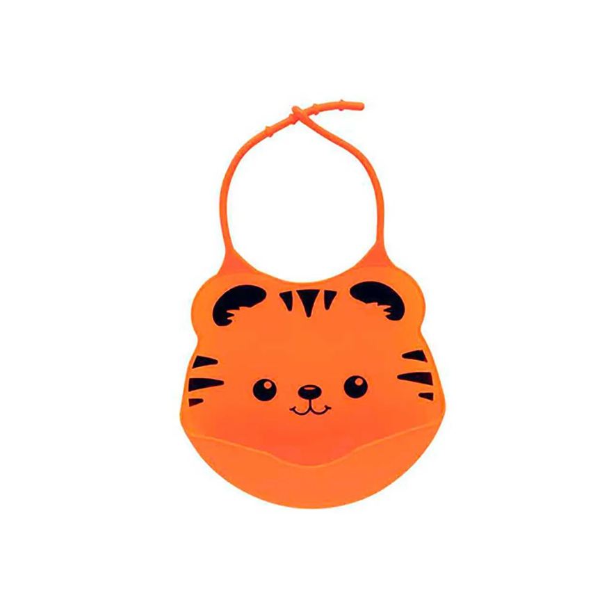 Buba Babador de Silicone Baby Laranja 1 unidade