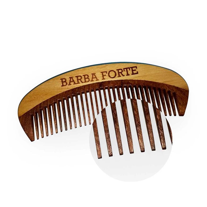 Barba Forte Pente em Madeira PT003 12cm com 1 unidade