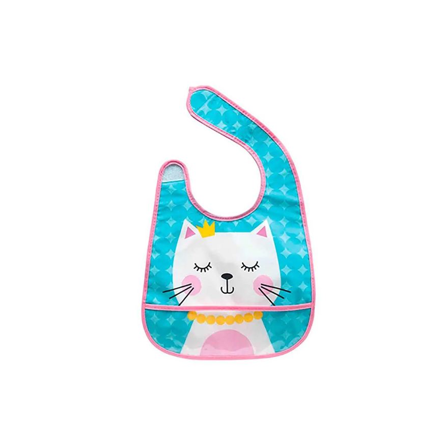 Buba Babador Impermeável com Bolso Baby Gatinha 1 Unidade