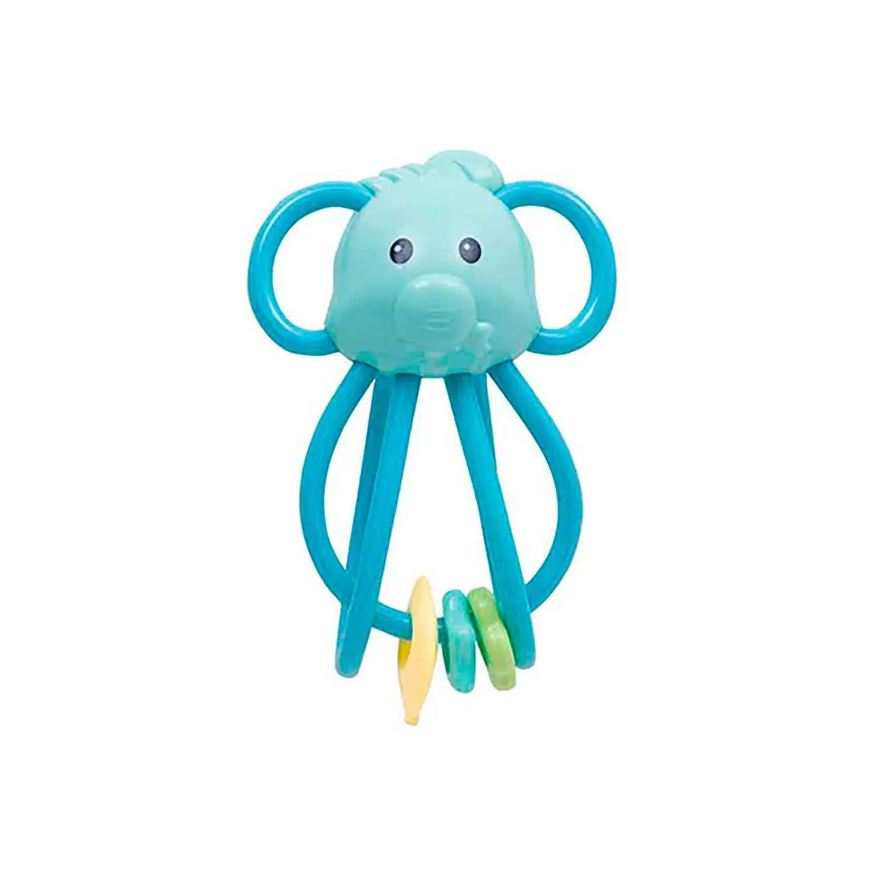 Buba Chocalho Baby Elefantinho Divertido Azul com 1 unidade