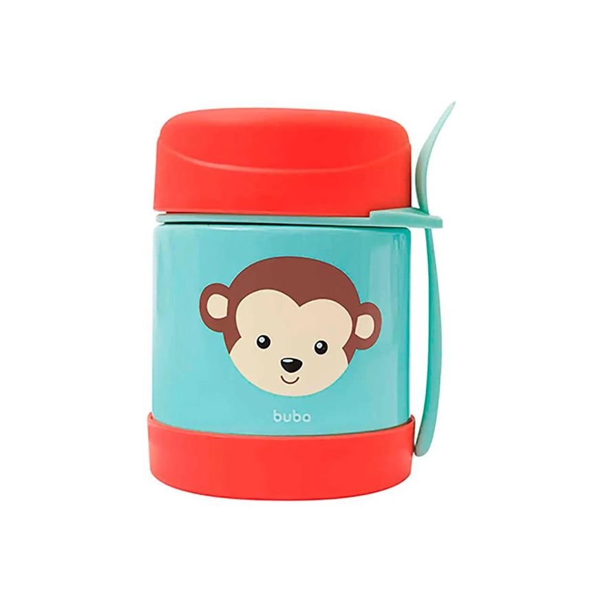 Buba Pote Térmico para Alimentos Baby Animal Fun Macaco 1 unidade