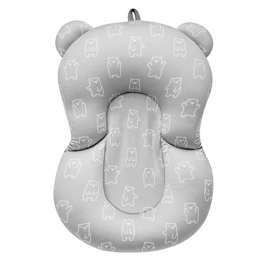 Buba Almofada para Banho Baby Ursinho Cinza 1 unidade