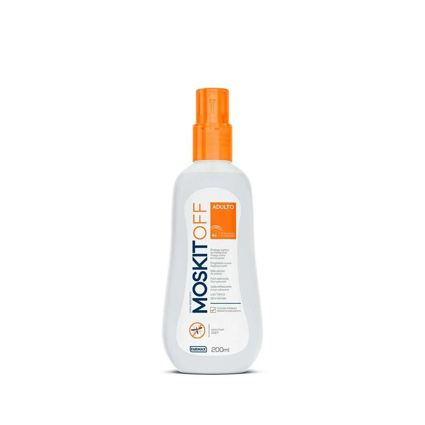 de Repelente Inseto Adulto Moskitoff com DEET Spray 200ml