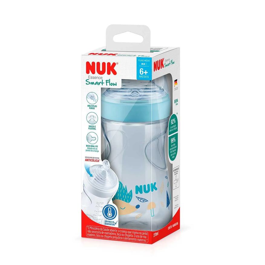NUK Mamadeira Essence Smart Flow Boy S2 com 270ml - 1 unidade