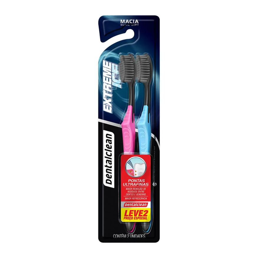 Dentalclean Kit Escova de Dente Extreme Ice 2 unidades