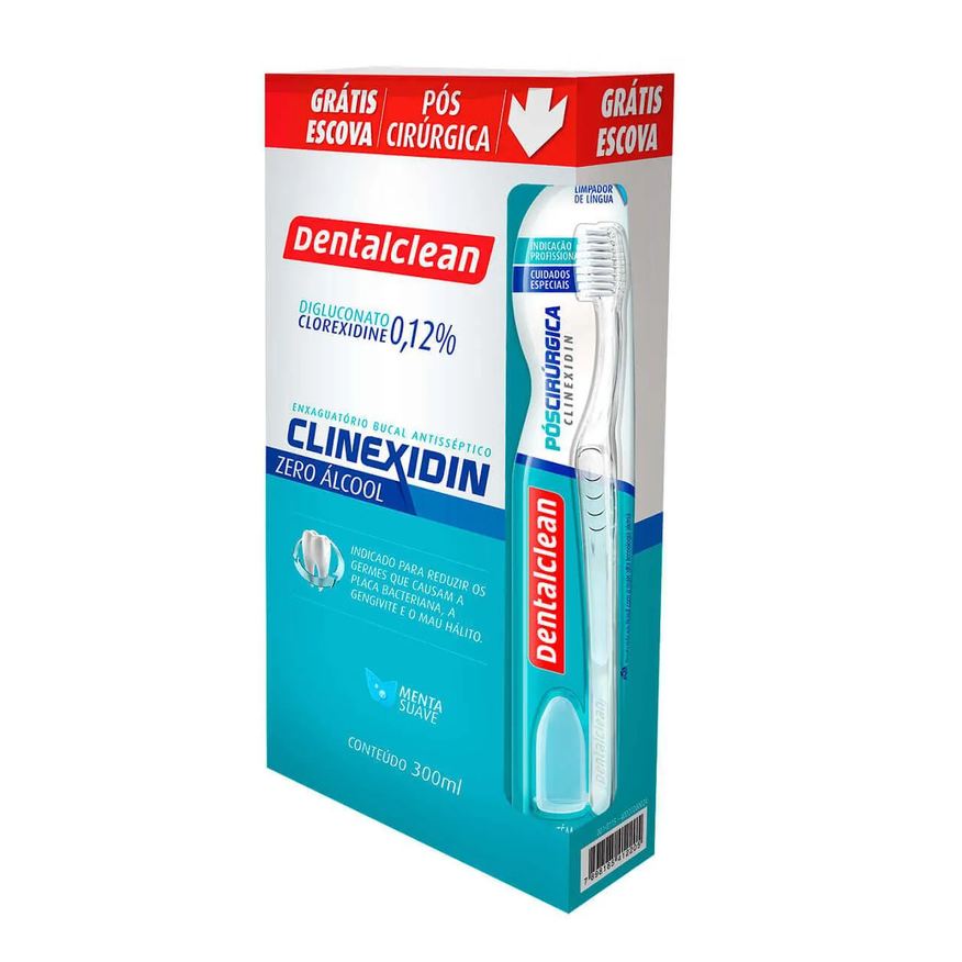 Dentalclean Enxaguante Antisséptico Bucal Clinexdin com 300ml