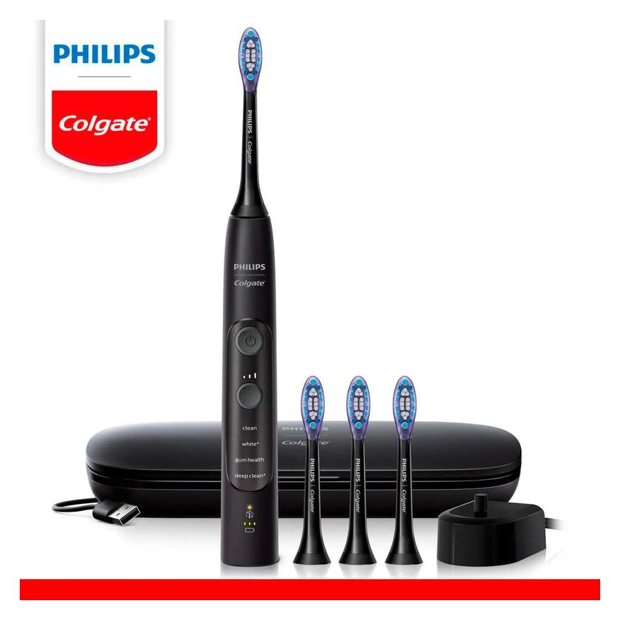 Colgate Escova de Dente Elétrica Philips SonicPro 70 + 3 Regis+ 1 Estojo