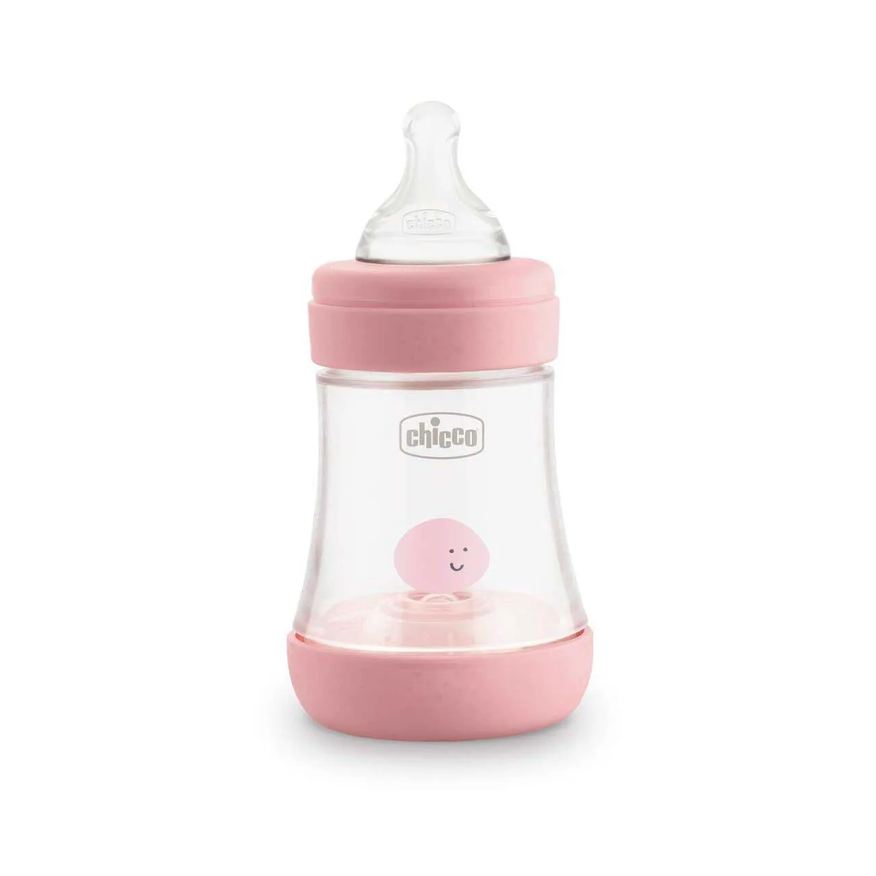 Chicco Mamadeira Perfect 5 Fluxo Inicial 0m+ Rosa de 150ml - 1 unidade