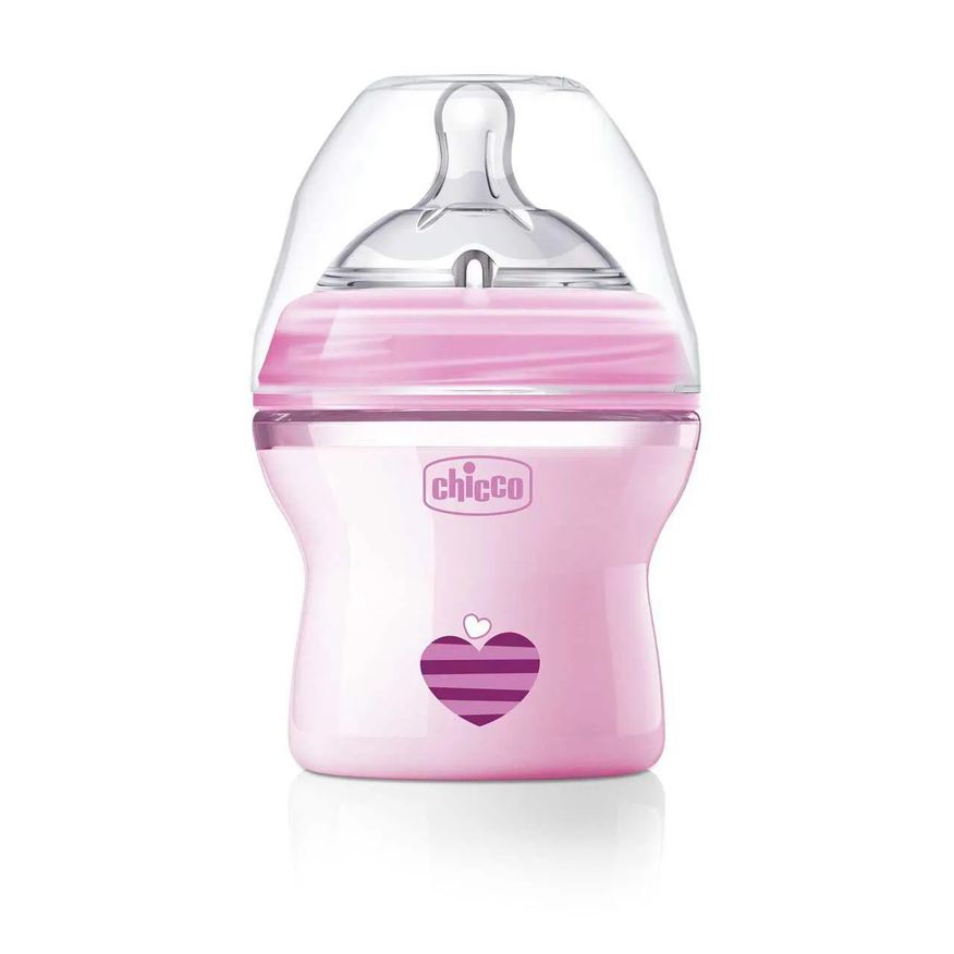 Chicco Mamadeira Natural Feeling Color 0m+ Rosa 150ml - 1 unidade