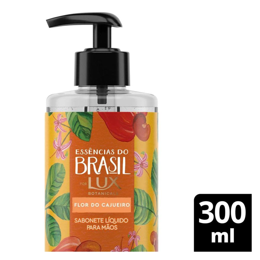 Lux Sabonete Líquido para as Mãos Botanicals Essências do Brasil Flor do Cajueiro com 300ml
