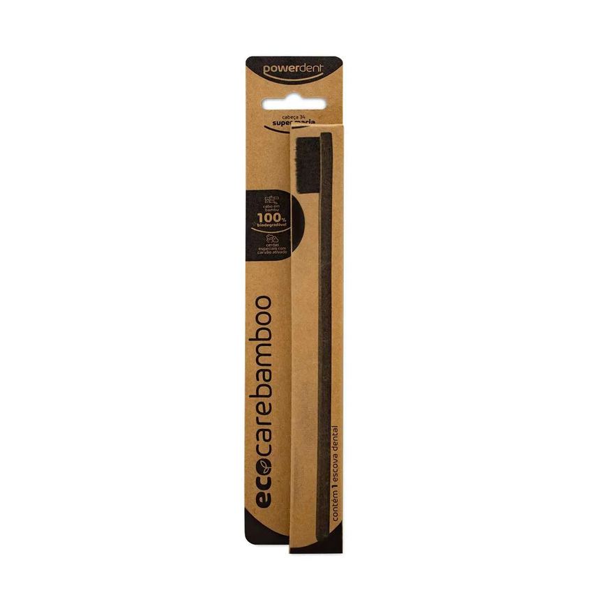 Powerdent Escova de Dente Eco Care Bamboo com 1 Unidade