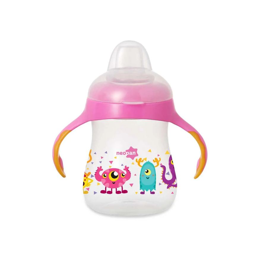 Neopan Caneca Infantil Bicolor Rosa 270ml - 1 unidade
