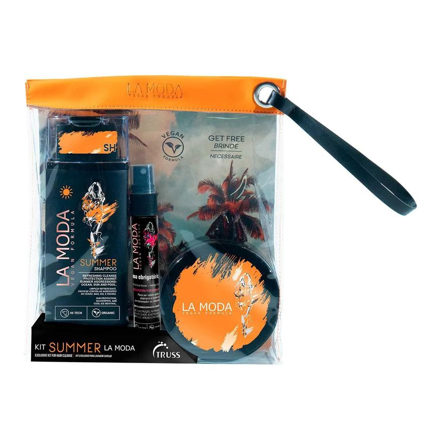 Truss Kit La Moda Summer Edição Limitada Shampoo 300ml + Mini Leave In 30ml + Máscara Summer 180g