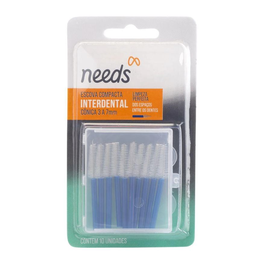Needs Escova Interdental Cônica 3 a 7mm 10 Unidades