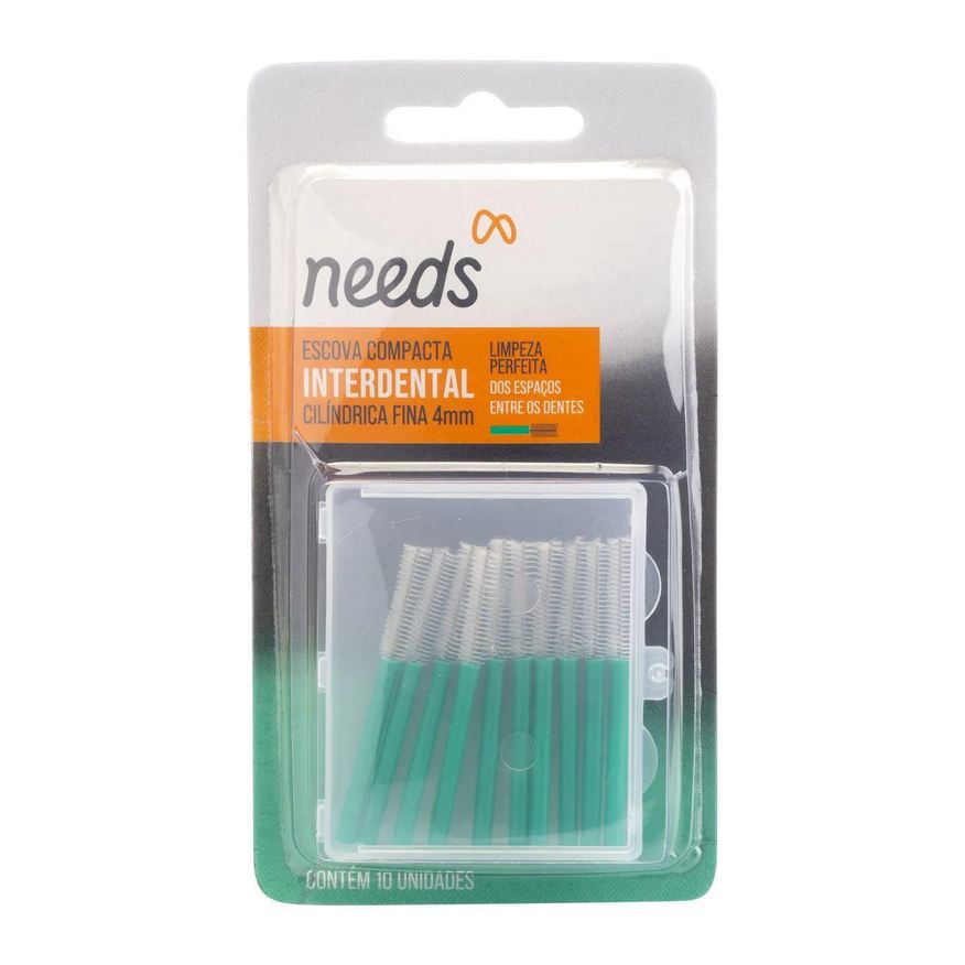 Needs Escova Interdental Cilíndrica Fina 4mm 10 Unidades