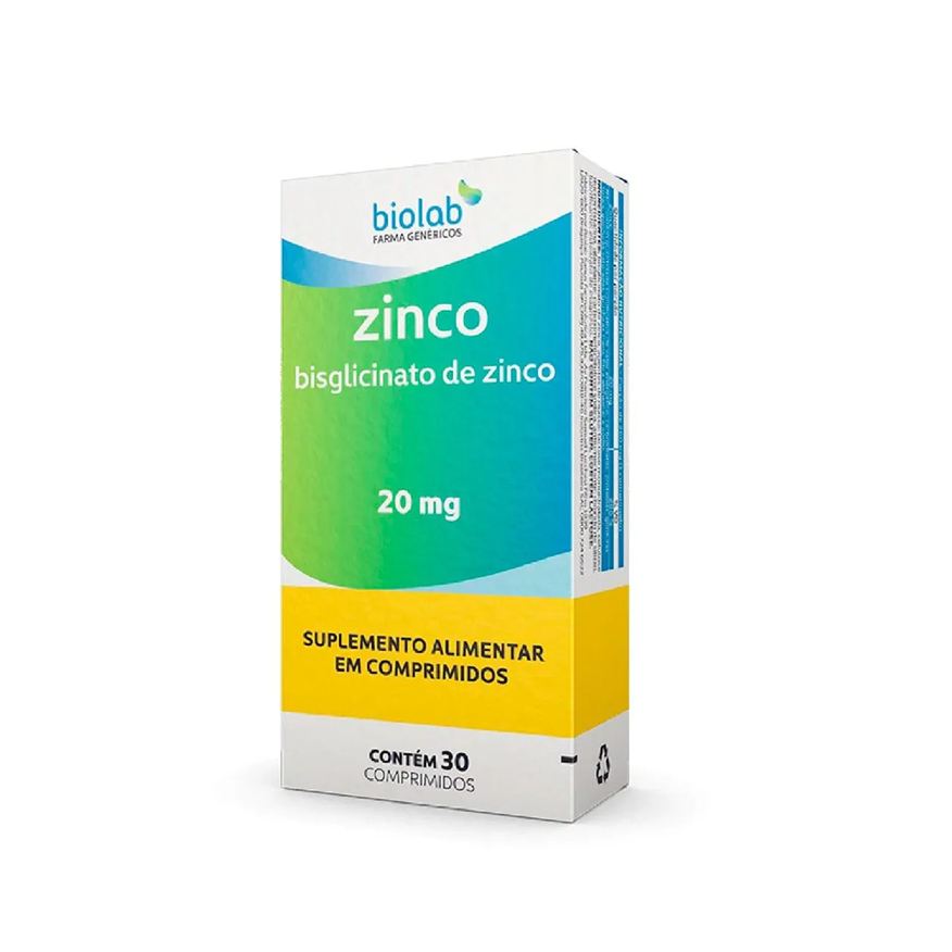 Biolab Zinco 20mg 30 comprimidos