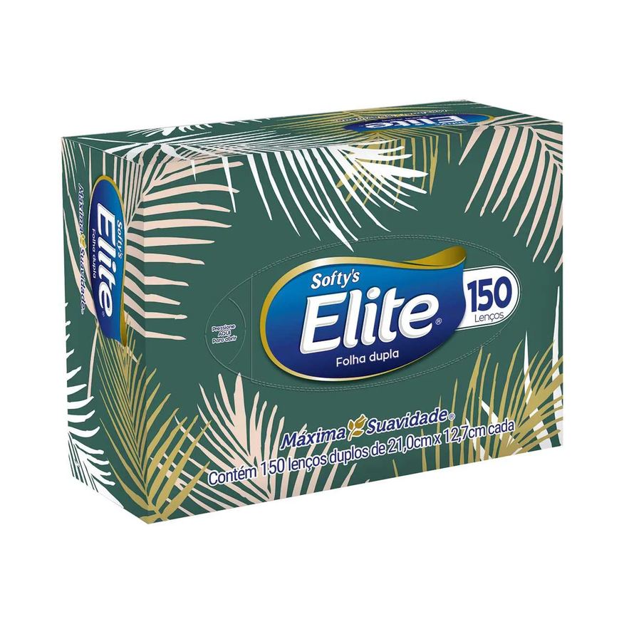 de Lenço Papel Softy's Elite com 150 Unidades