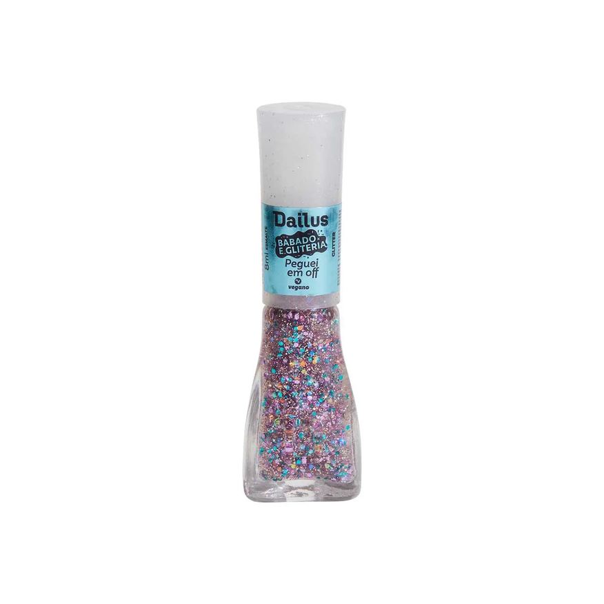 Dailus Esmalte Babado e Gliteria 8ml - Peguei em Off