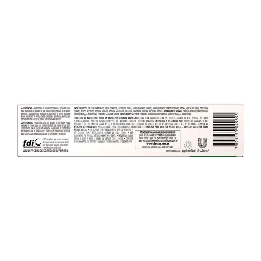 Dental Creme Closeup Triple Menta 150g