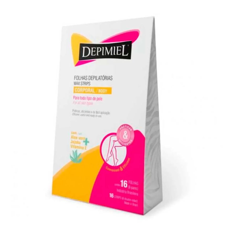 Depilatória Folha Corporal Depimiel 16 Unidades