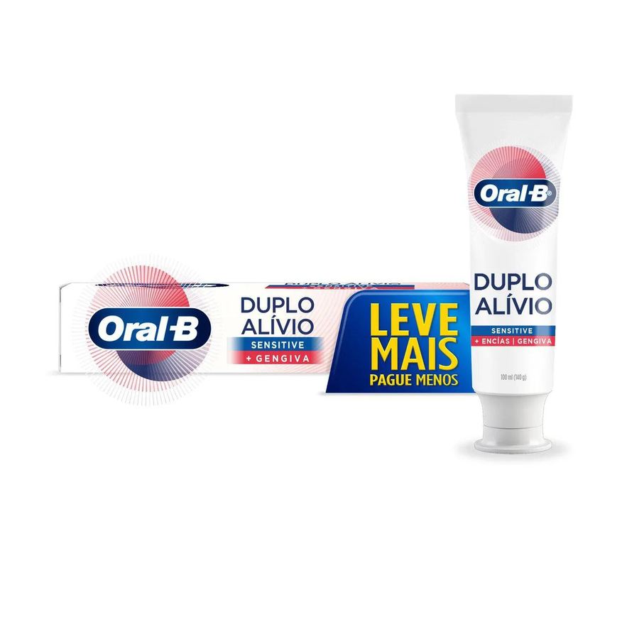 Oral-B Creme Dental Duplo Alívio Sensitive + Gengiva 140g
