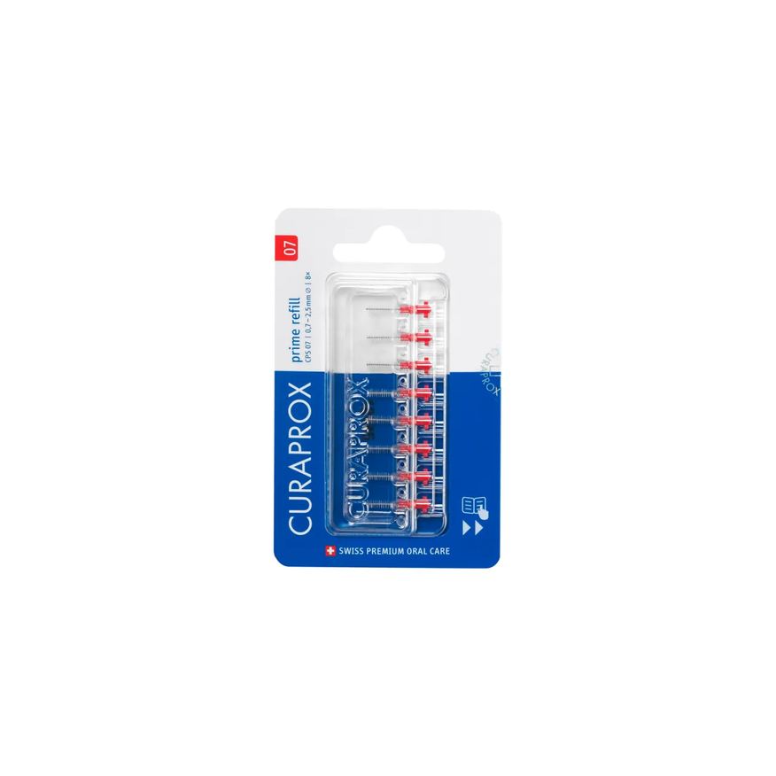para Refil Escova Interdental Curaprox Prime 0,07mm 8 unidades