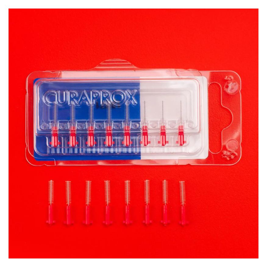 para Refil Escova Interdental Curaprox Prime 0,07mm 8 unidades