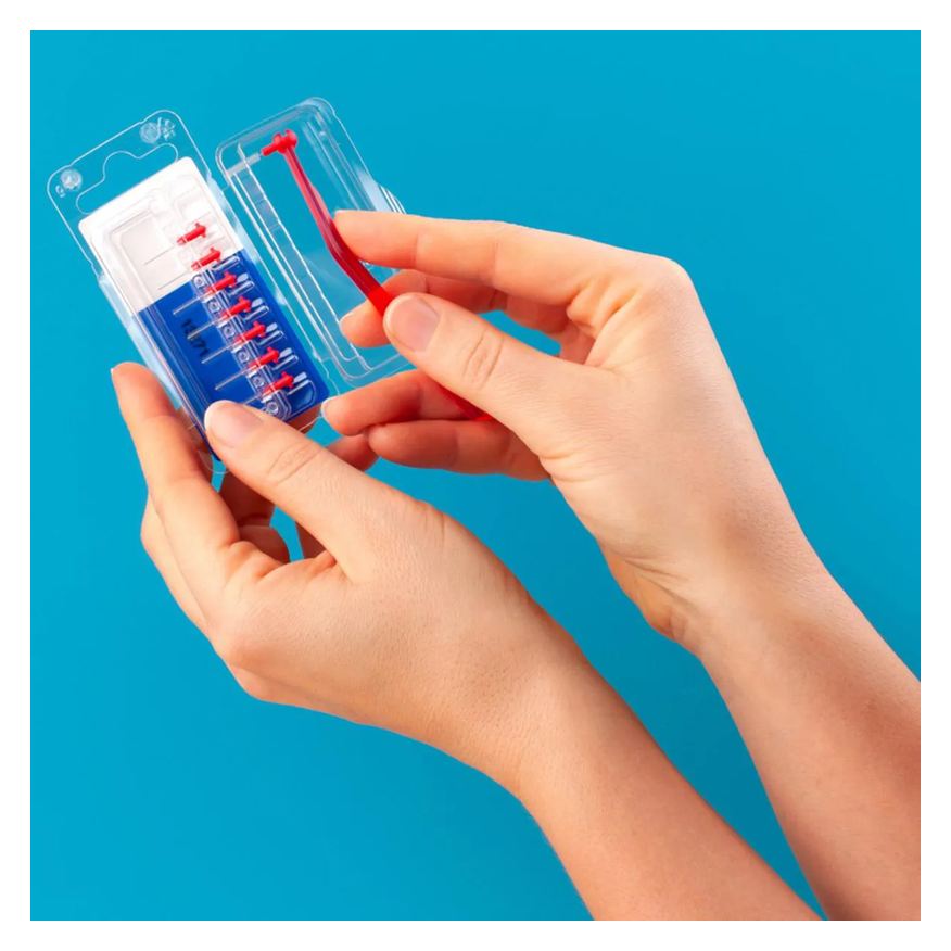 para Refil Escova Interdental Curaprox Prime 0,07mm 8 unidades