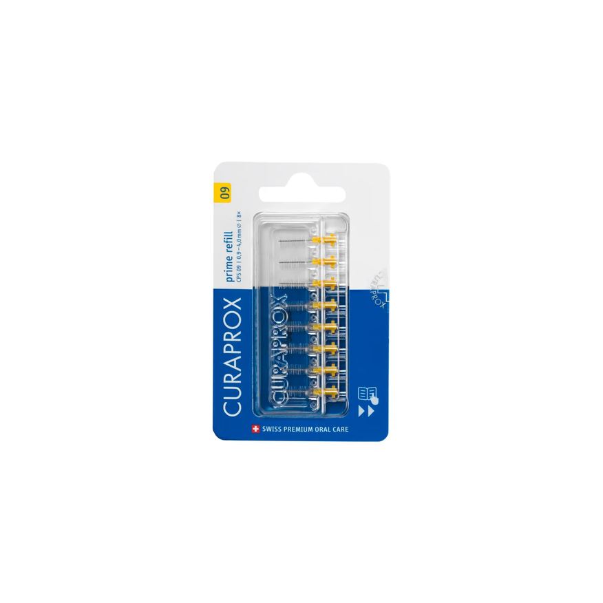 para Refil Escova Interdental Curaprox Prime 0,09mm 8 unidades