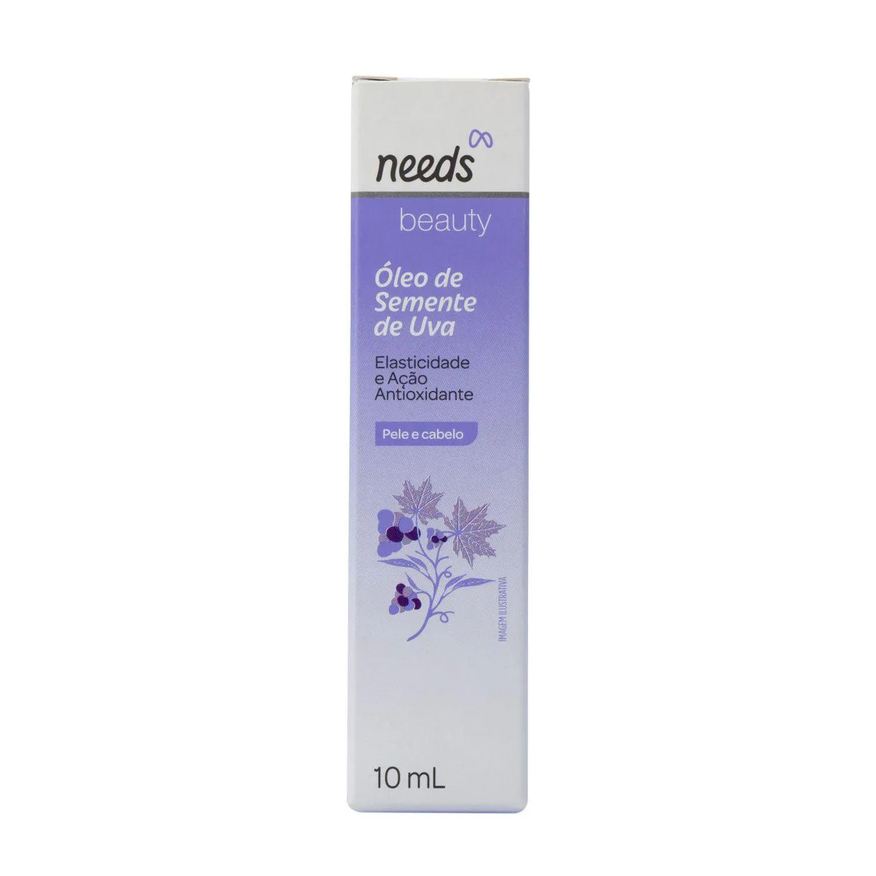 Needs Óleo de Semente de Uva Beauty Pele e Cabelo 10ml