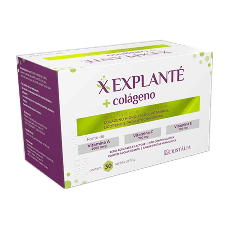 Explante Polivitamínico Explanté + Colágeno 30 sachês de 12g cada