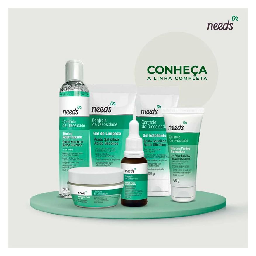 Needs Gel Esfoliante Facial Controle de Oleosidade 100g