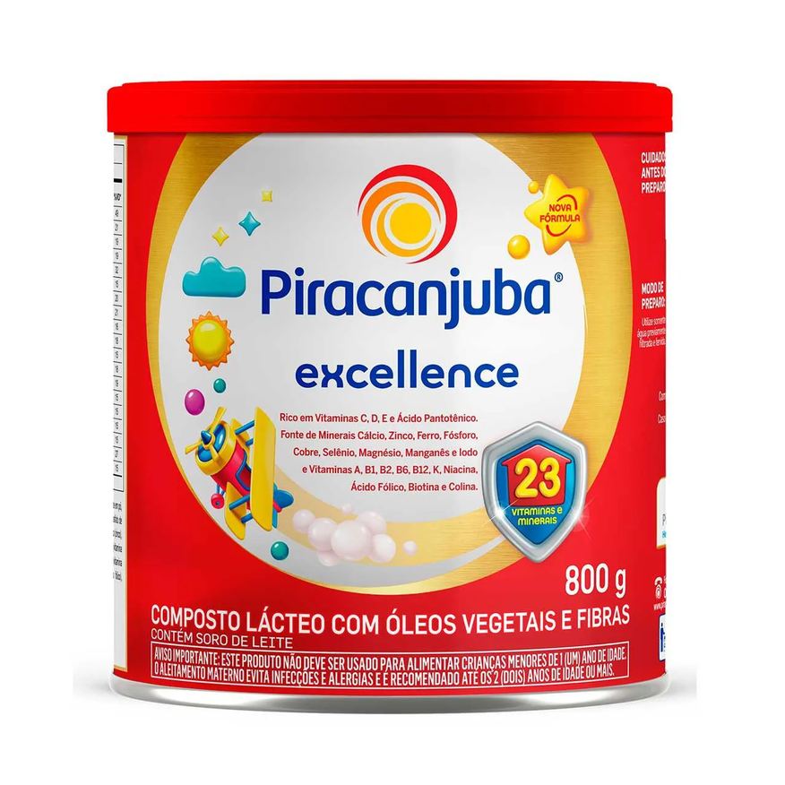 Piracanjuba Composto Lácteo Infantil Excellence a partir de 3 anos 800g