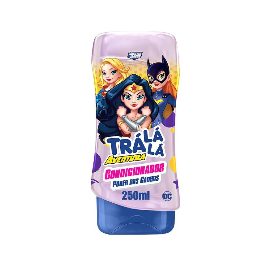 Trá Lá Lá Kids Condicionador Infantil Trá Lá Lá Aventura Justice League Poder dos Cachos 250ml