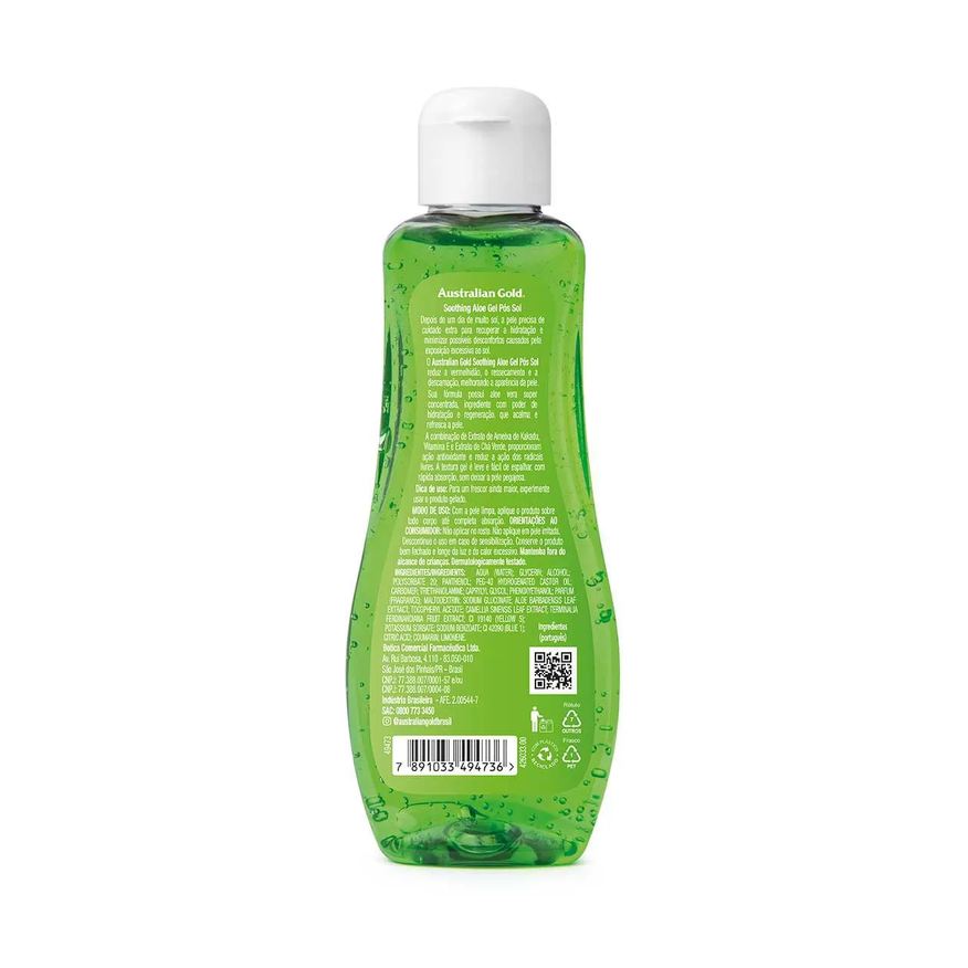 Australian Gold Gel Pós-Sol Soothing Aloe Gel Ultra Calmante 125g