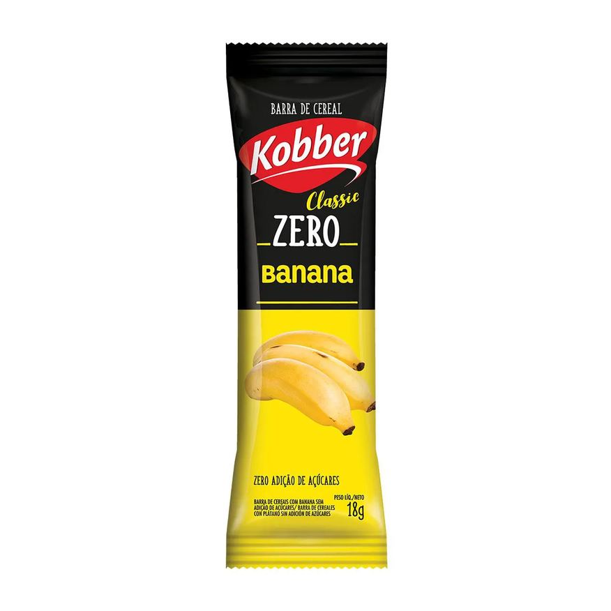 Kobber Barra de Cereal Classic Zero Banana 18g
