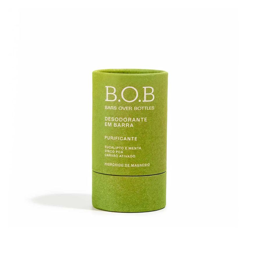B.O.B Desodorante Vegano Sem Alumínio Stick Barra Purificante Vegano 50g