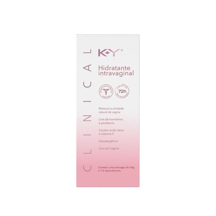 K-Y Hidratante Intravaginal Clinical 30g + 10 aplicadores