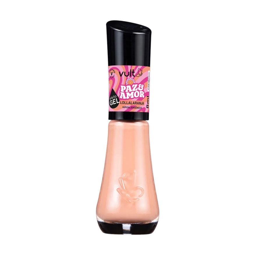 Vult Esmalte Cremoso Paz e Amor 5 Free 8ml - Lollaranja