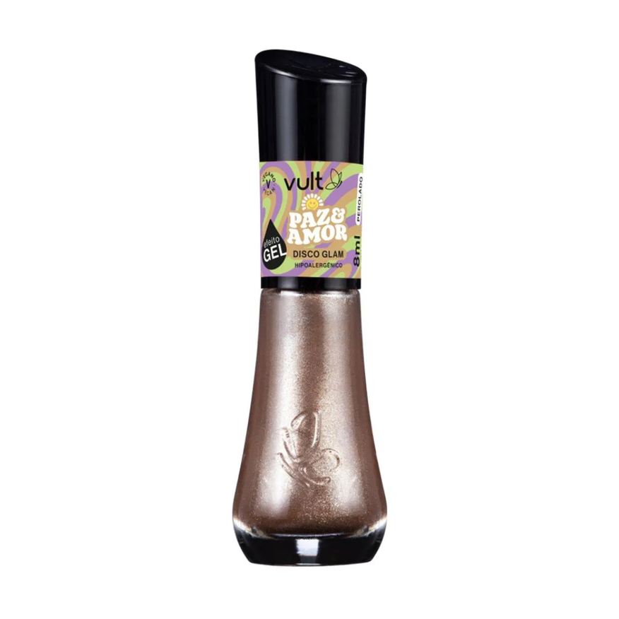 Vult Esmalte Perolado Paz e Amor 5 Free 8ml - Disco Glam