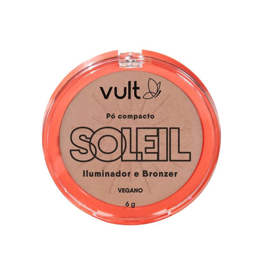 Vult Pó Compacto Soleil Bronze Iluminador e Bronzer 6g