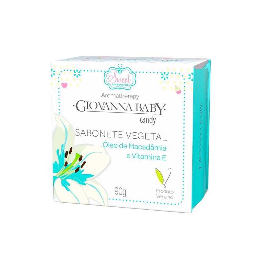 Giovanna Baby Sabonete Vegetal em Barra Candy 90g