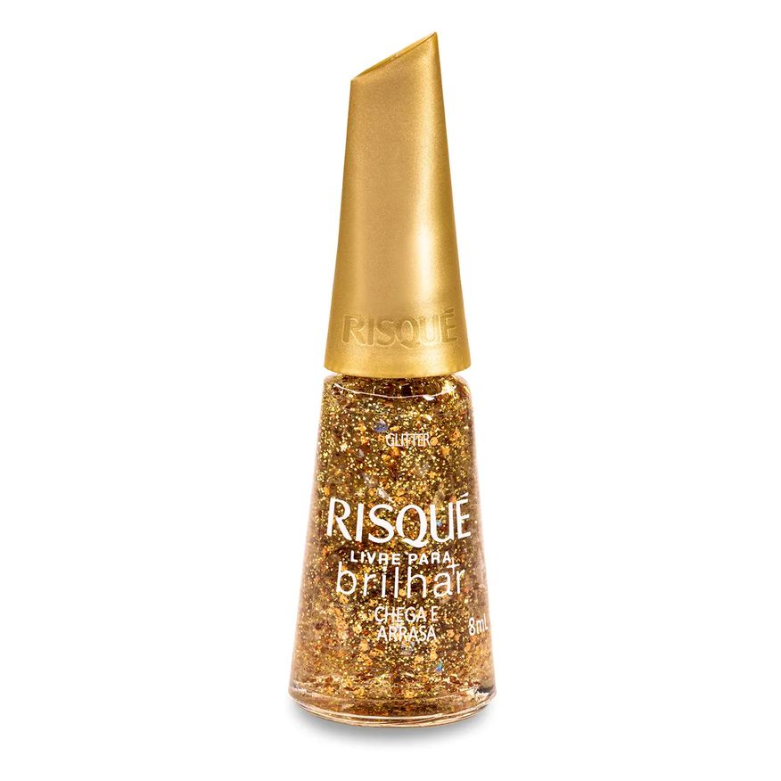 Risqué Esmalte Glitter Livre Para Brilhar 8ml – Chega e Arrasa