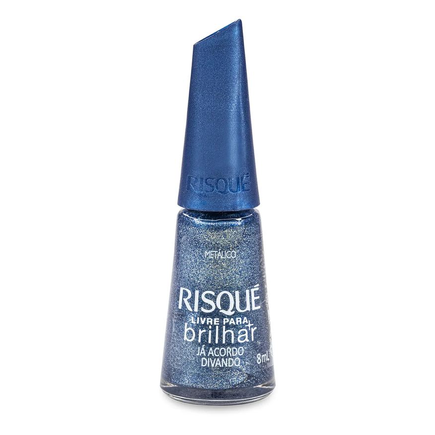 Risqué Esmalte Glitter Livre Para Brilhar 8ml – Já Acordo Divando